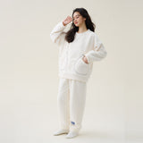 Women's Coral Fleece Thickened Pajamas Fleece-lined Loungewear